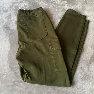 SheIn Green Denim Cargo Joggers Size L